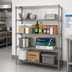 Thumbnail image #2 for Quantum Stationary 4-Shelf Wire Shelving Starter Kit, 60