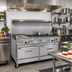 Thumbnail image #2 for Southbend Ultimate 60-Inch Gas Restaurant Range with 6 Open Burners, 24-Inch Griddle, and 2 Convection Ovens