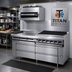 Thumbnail image #2 for Titan Fire & Ice 84-Inch Refrigerated Equipment Base with 6 Drawers