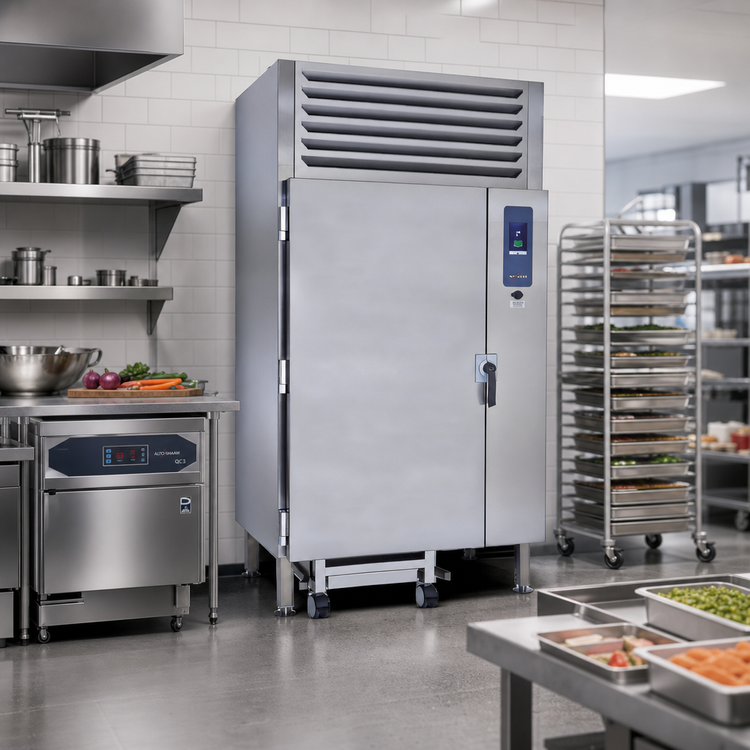 Product image #3 for Alto-Shaam QuickChiller QC3-100 Roll-In Self-Contained Blast Chiller/Freezer, 40 Pan Capacity
