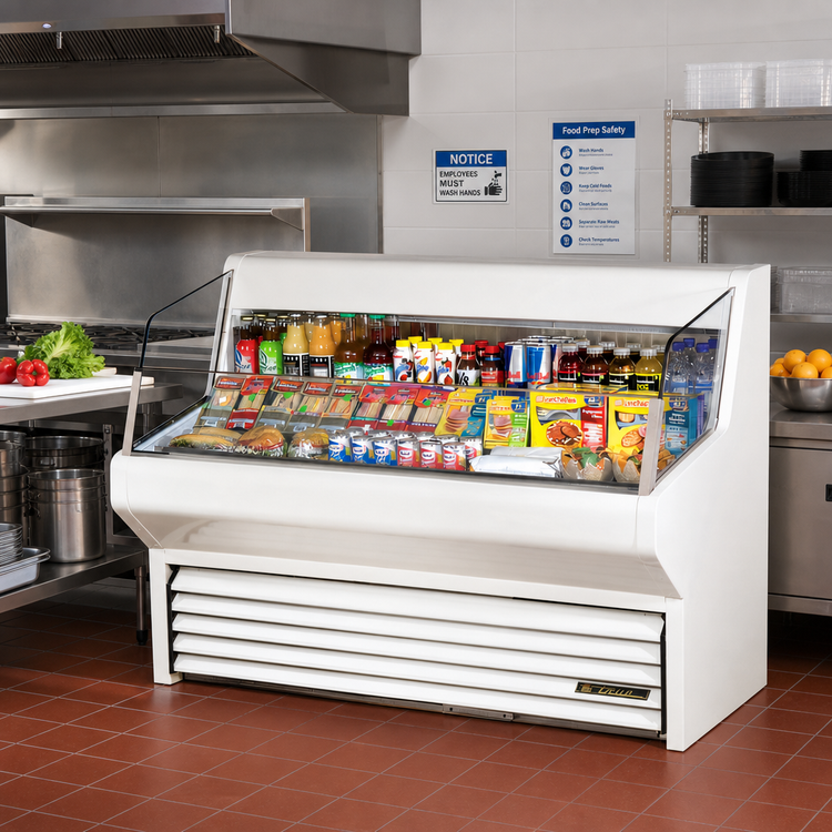 Product image #2 for True 60-1/8 Inch Horizontal Air Curtain Merchandiser Open-Air Cooler