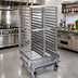 Thumbnail image #2 for Cres Cor Double-Width End-Load No-Lift Roll-In Rack for 13 x 26 Wire Baskets, 32-Basket Capacity