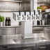 Thumbnail image #2 for Perlick Countertop Glycol-Cooled Tee Draft Beer Tower, 5-Faucet, Polished Chrome