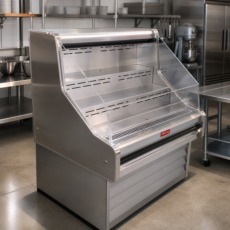 Product image #2 for Howard-McCray 35E Series 63-Inch Remote Impulse Open Merchandiser, 44-Inch High, Stainless Steel, LED Top