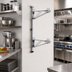 Thumbnail image #2 for Eagle Group Chrome-Plated Adjustable Post Wire Wall Mount Prepackaged Mid Unit for 21-Inch Shelves
