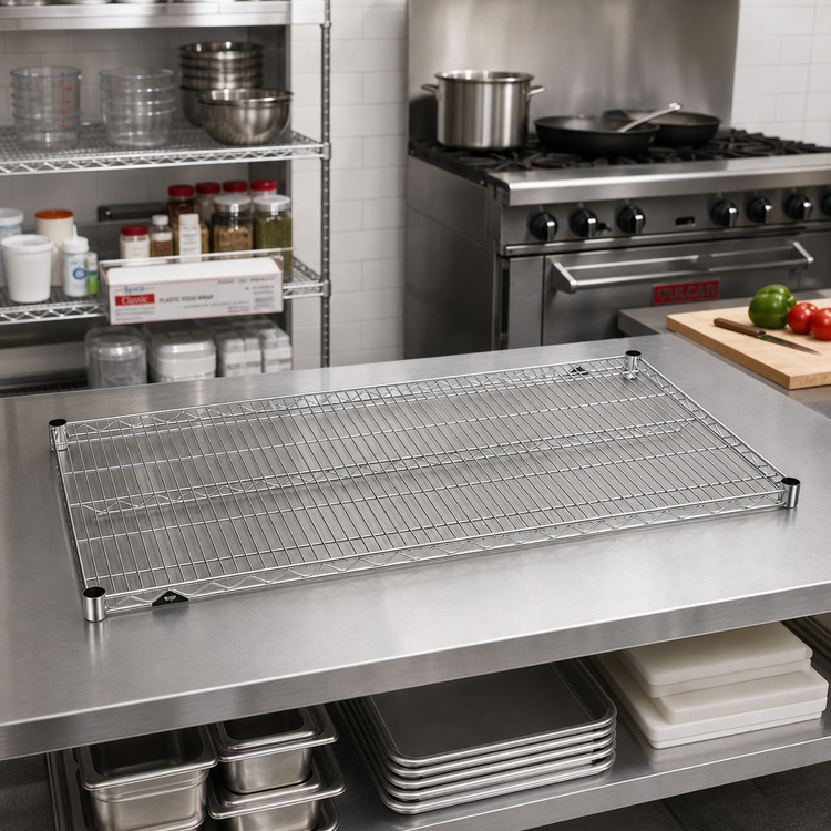 Product image #2 for Metro Super Erecta 24 Inch x 21 Inch Stainless Steel Wire Shelf
