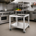 Thumbnail image #2 for Designer Series Stainless Steel Equipment Stand with Open Base and Undershelf, 30 Inch W x 25 Inch H