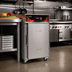 Thumbnail image #2 for Cres Cor Insulated Stainless Steel Mobile Under-Counter Radiant Heated Cabinet, 1 Compartment, 5 Full-Size Pan Capacity