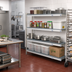 Thumbnail image #2 for Fermostock 4-Tier Corner Expansion Add-On Polymer Shelving Unit, 71