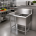 Thumbnail image #2 for John Boos Pro-Bowl 1-Compartment Stainless Steel Sink with 30-Inch Left Drainboard