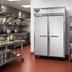Thumbnail image #2 for Continental Refrigerator 2FSN 2-Section Shallow Depth Reach-In Freezer with Solid Doors