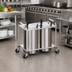 Thumbnail image #2 for Atlas Metal 2-Stack Unheated Mobile Open Plate Dispenser for 5-3/4-Inch Dishes