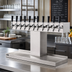 Thumbnail image #2 for Perlick Extra High Wide Base Countertop 10-Faucet Glycol-Cooled Draft Beer Tee Tower, Stainless Steel