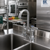 Thumbnail image #2 for BK Resources OptiFlow Heavy Duty Lead-Free Deck-Mount Faucet with 8
