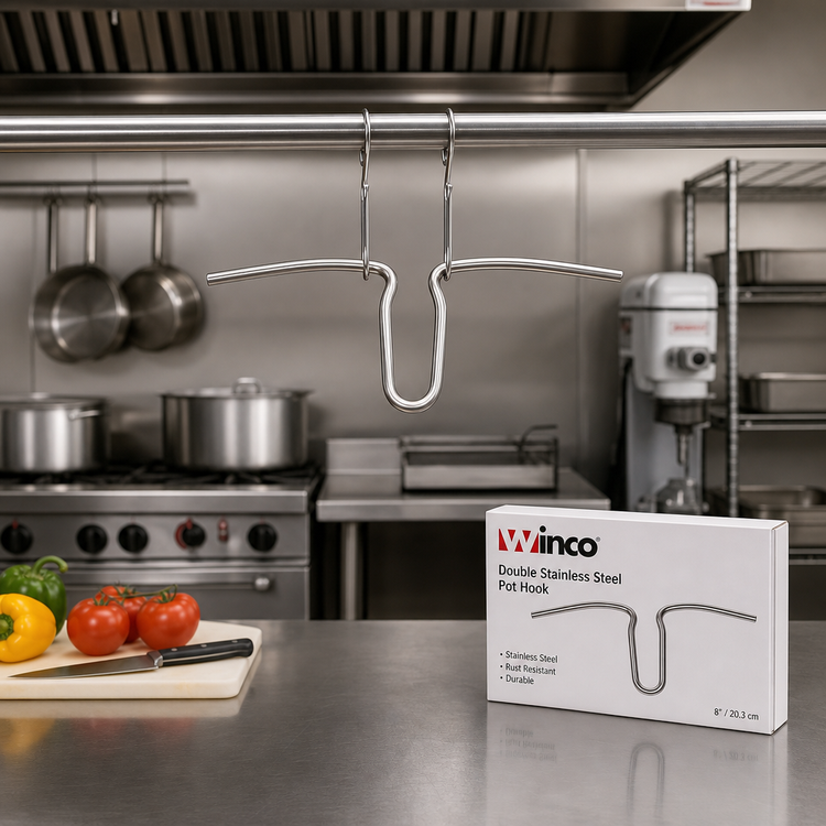Product image #2 for Winco Double Stainless Steel Pot Hook