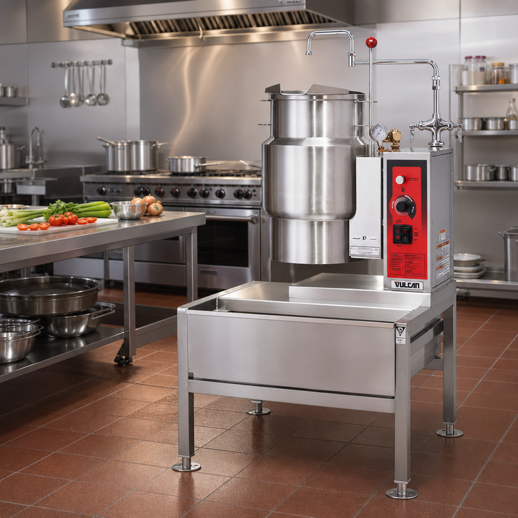 Product image #3 for Vulcan K6ETT Electric Countertop Tilting Kettle, 6-Gallon True Working Capacity, 2/3 Jacketed