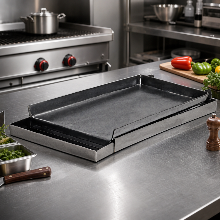 Product image #2 for Rocky Mountain Portable 12 x 24 Inch Steel Griddle Top for 2 Burners