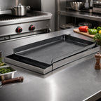 Thumbnail image #2 for Klinger's Trading Rocky Mountain Cookware MC12 Portable 12 x 24 Inch 7-Gauge Steel Griddle Top for 2 Burners