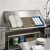 Thumbnail image #2 for Advance Tabco Special Value Series Wall-Mounted Stainless Steel Sorting Shelf, 62 Inch Wide, Holds 3 Full-Size Dish Racks