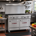 Thumbnail image #2 for Ultimate 48-Inch Gas Restaurant Range with 4 Pyromax Burners, 2 Star/Sauté Burners, Standard Oven and Cabinet Base