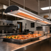 Thumbnail image #2 for Hatco Glo-Ray Curved Lighted Infrared Strip Heater with Dual LED Lights, 24-Inch, 506 Watt