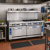 Thumbnail image #2 for Imperial Pro Series 72-Inch Gas Restaurant Range with 6 Open Burners, 36-Inch Griddle, and 2 Standard Ovens