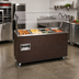 Thumbnail image #2 for Vollrath 2-Series Affordable Portable 4-Well Mobile Hot Food Station with Buffet Breath Guard, Enclosed Storage Base and Walnut Woodgrain Finish