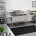 Thumbnail image #2 for BK Resources 3-Compartment Commercial Sink with Left and Right 24-Inch Drainboards, 108-Inch Wide