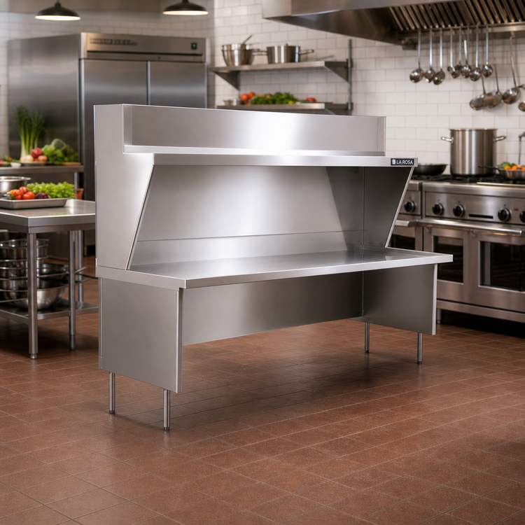 Product image #2 for La Rosa Open Front Modular Equipment Enclosure Stand, 42 x 26 Inches, 304 Stainless Steel