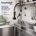 Thumbnail image #2 for EasyInstall Mini Single-Hole Deck-Mount Pre-Rinse Unit with 8-Inch Swing Nozzle