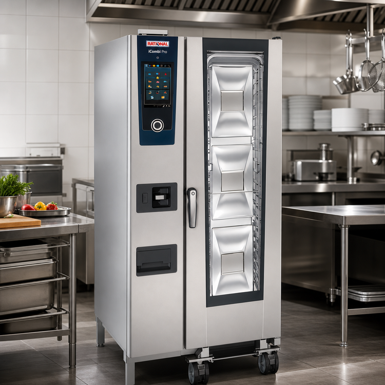 Product image #2 for RATIONAL iCombi Pro 20-Half-Size Natural Gas Floor Combi Oven, 208/240V 1-Phase