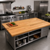 Thumbnail image #2 for John Boos Appalachian Red Oak Island Countertop, 84 x 36 x 1-1/2 Inch, Penetrating Oil Finish