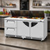 Thumbnail image #2 for Turbo Air Super Deluxe Front Breathing Three-Section Sandwich/Salad Prep Table with 2 Drawers and 2 Doors