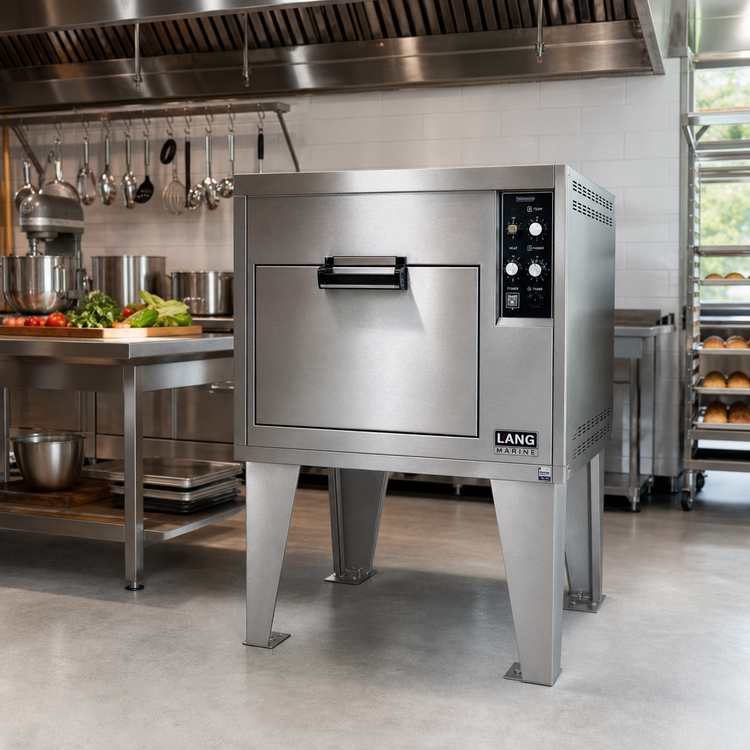 Product image #2 for Lang Marine Single-Deck Electric Deck Oven with 27-Inch Bolt-Down Legs