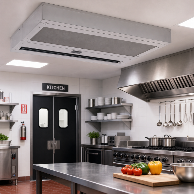 Product image #2 for Berner Architectural Recessed 16 Ambient Air Curtain, 42-Inch, 1 HP, 3-Phase