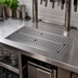 Thumbnail image #2 for Glastender Drop-In Stainless Steel Drip Tray Trough, 24 x 12 Inches