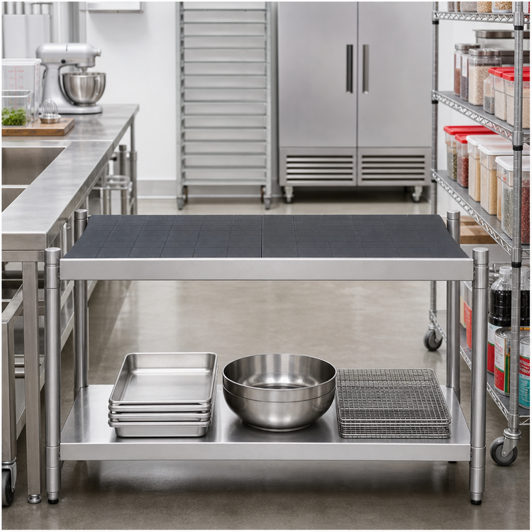 Product image #2 for Fermostock Horizontal Shelf with Solid Polymer Inserts for Commercial Shelving, 35"W x 18"D, 800 lb Capacity