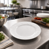 Thumbnail image #2 for Corelle Essentials 8-1/2-Inch Round Salad Plate, Wide Rim, Vitrelle Glass, Dunes