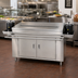 Thumbnail image #2 for BK Resources Enclosed Cabinet Base Self-Serve Counter with Hinged Doors and Tray-Side Urn Trough, 72 Inch x 30 Inch