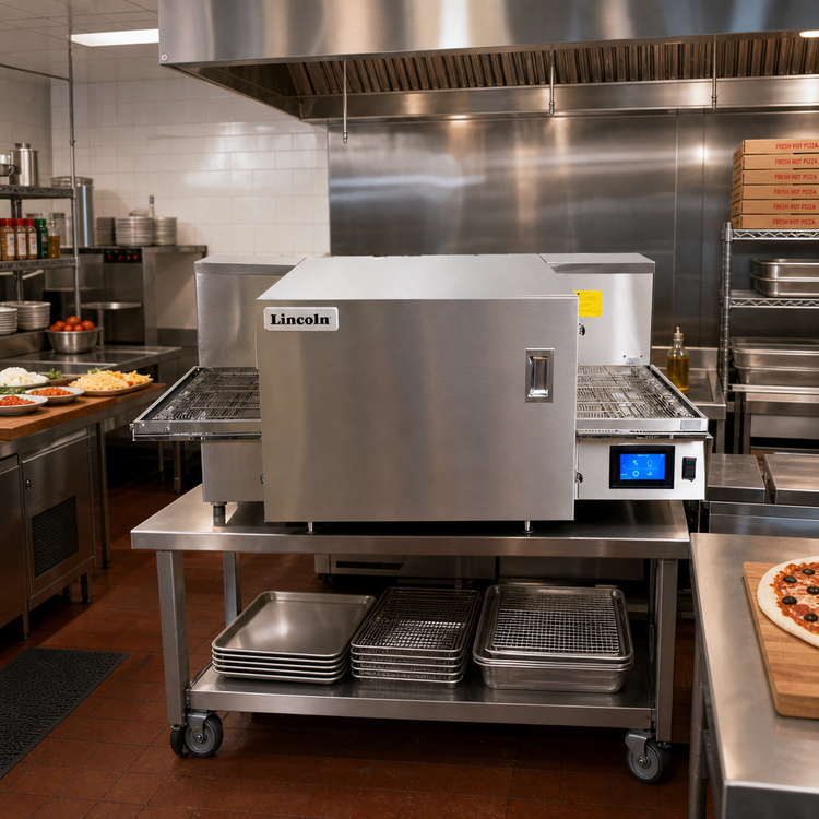Product image #2 for Lincoln Aperion 24 Series 16-Inch x 48-Inch Lower Amp Electric Impinger Conveyor Oven, Solid Door, Hood Required