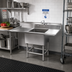 Thumbnail image #2 for Eagle Group Spec-Master FN Series One-Compartment Floor Model Stainless Steel Sink with 36-Inch Left Drainboard, 59-1/2 x 27 Inches, 14-Gauge Top