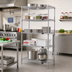 Thumbnail image #2 for Quantum 5-Shelf Wire Shelving Starter Kit, 36 x 18 Inches, Chrome Plated