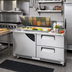 Thumbnail image #3 for Turbo Air Super Deluxe 60-1/4-Inch Front Breathing Refrigerated Sandwich/Salad Mega Top Prep Table with Work Station, 2 Drawers, 1 Door