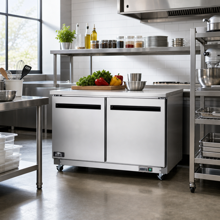 Product image #3 for Arctic Air AUC60F Two-Door Undercounter Worktop Freezer, 61-1/4 Inch, 15.5 Cu. Ft.