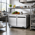 Thumbnail image #3 for Arctic Air AUC60F Two-Door Undercounter Worktop Freezer, 61-1/4 Inch, 15.5 Cu. Ft.