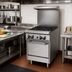 Thumbnail image #2 for Garland G-Series 24-Inch Gas Restaurant Range with 4 Open Burners and Space-Saver Oven