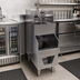 Thumbnail image #2 for Glastender FS12 12-Inch Underbar Hand & Wet Waste Sink with Dual Bowls, Soap Dispenser & Paper Towel Dispenser