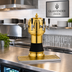 Thumbnail image #2 for Glastender Zeus 4-Faucet Glycol-Cooled Countertop Draft Dispensing Tower, Polished Brass Finish