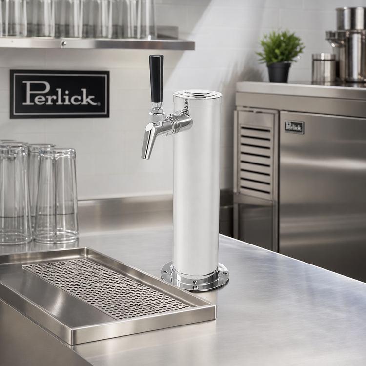 Product image #2 for Perlick Air-Cooled 1-Faucet Countertop Draft Beer Tower, Polished Chrome