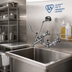 Thumbnail image #2 for T&S Brass 8-Inch Wall Mount Service Sink Faucet with Vacuum Breaker and 6-Inch Wrist Handles